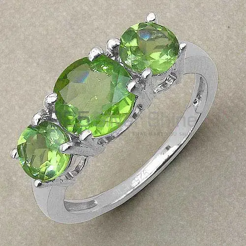 Genuine Peridot Gemstone Rings In Fine 925 Sterling Silver 925SR3033_2