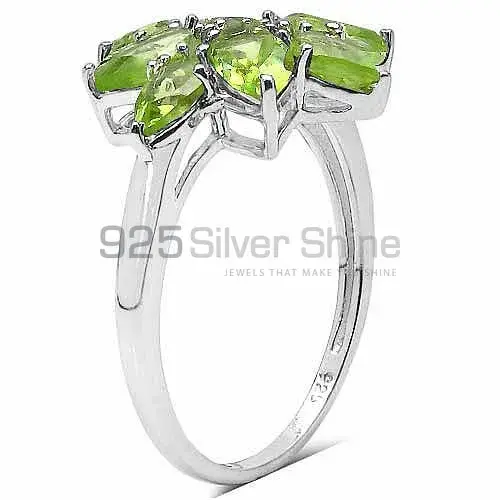 Genuine Peridot Gemstone Rings In Fine 925 Sterling Silver 925SR3364_1