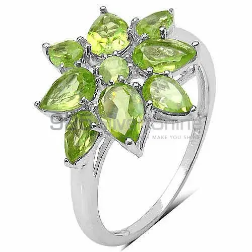 Genuine Peridot Gemstone Rings In Fine 925 Sterling Silver 925SR3364_2
