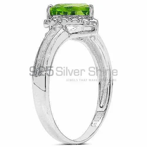 Sterling Silver Peridot August Birthstone Rings 925SR3282_1
