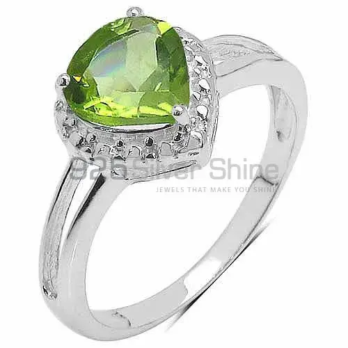 Sterling Silver Peridot August Birthstone Rings 925SR3282_2