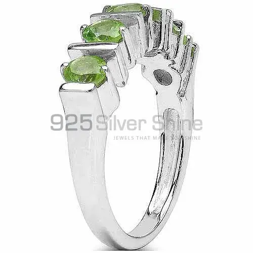 Genuine Peridot Gemstone Rings In 925 Sterling Silver Jewelry 925SR3051_1