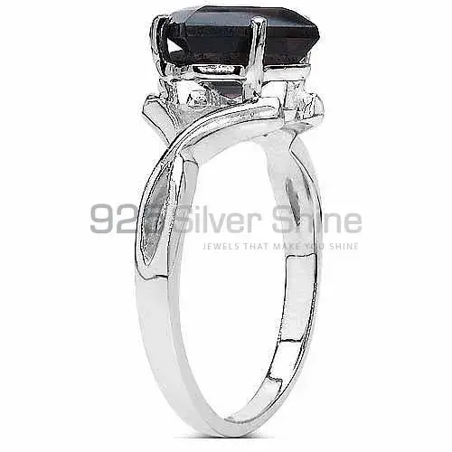 Genuine Smoky Quartz Gemstone Rings In 925 Sterling Silver Jewelry 925SR3382_1