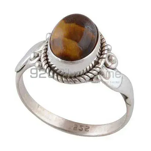 Genuine Tiger's Eye Gemstone Rings In Fine 925 Sterling Silver 925SR2954_1