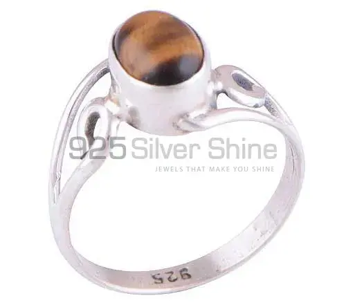 Genuine Tiger's Eye Gemstone Rings In 925 Sterling Silver Jewelry 925SR2814_0