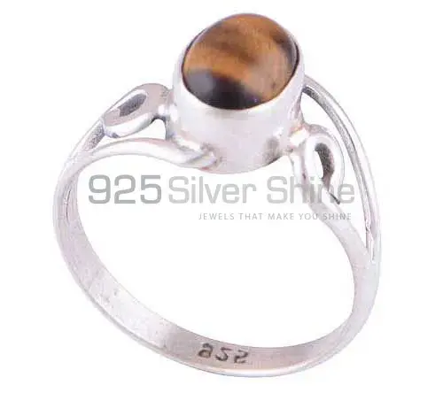 Genuine Tiger's Eye Gemstone Rings In 925 Sterling Silver Jewelry 925SR2814_1