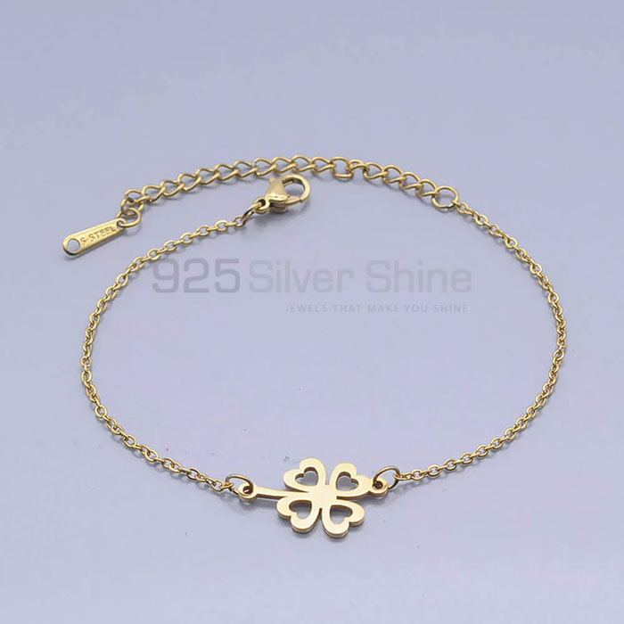 Handmade Clover Bracelet In 925 Sterling Silver CFMB26_0