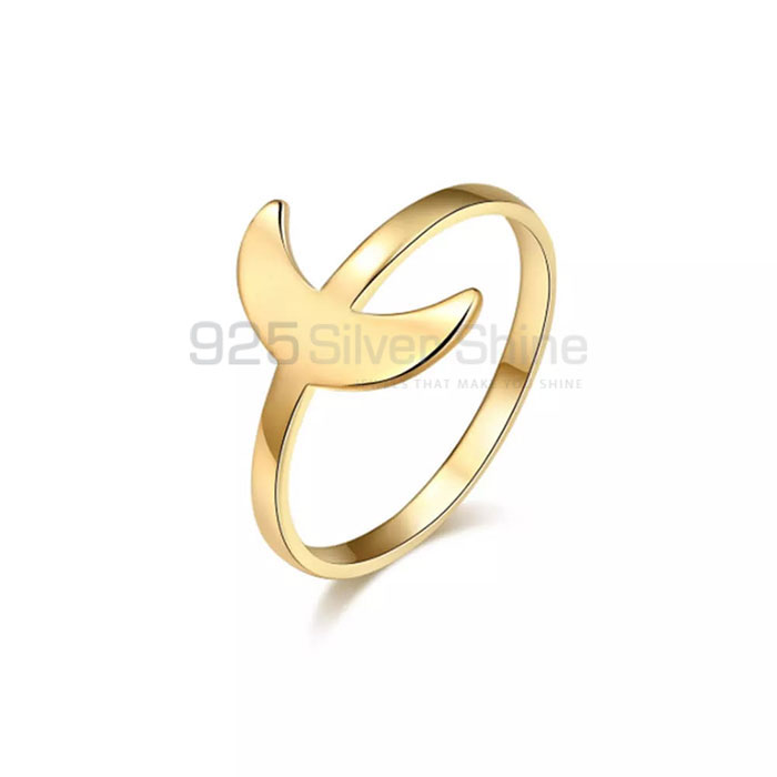 Handmade Crescent Moon Ring In 925 Sterling Silver MOMP401_0