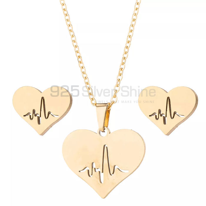 Handmade Heart Design Minimalist Silver Necklace HBME320_0