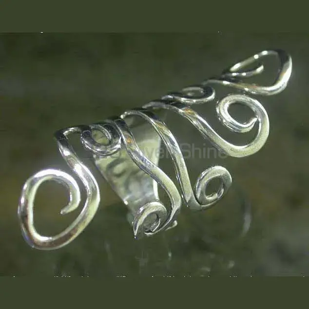 Handmade Plain Silver Rings Jewelry 925SR2643_0