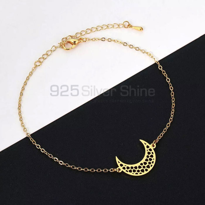 Handmade Sterling Silver Moon Minimalist Bracelet MOMB375_0