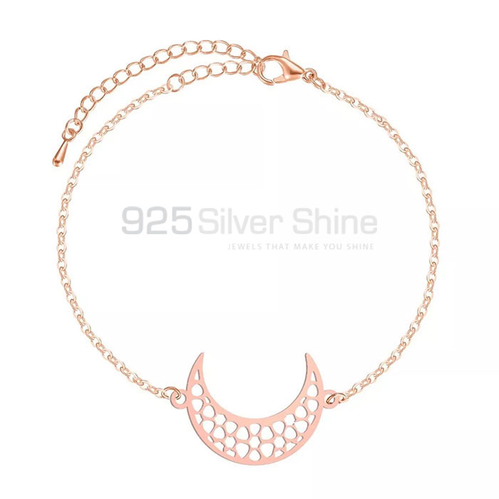 Handmade Sterling Silver Moon Minimalist Bracelet MOMB375_2