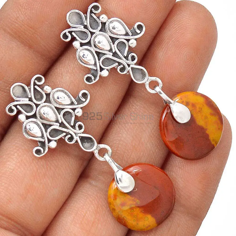 925 Sterling Silver Earrings In Mookaite Gemstone Jewelry 925SE2060_1