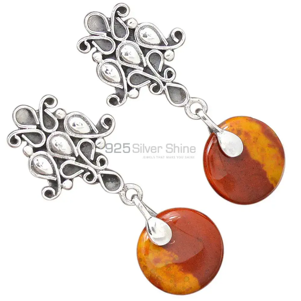 925 Sterling Silver Earrings In Mookaite Gemstone Jewelry 925SE2060_2