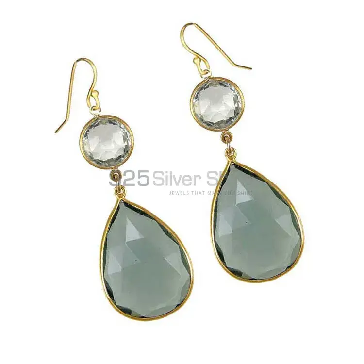 925 Sterling Silver Earrings In Quartz Gemstone Jewelry 925SE1880_1