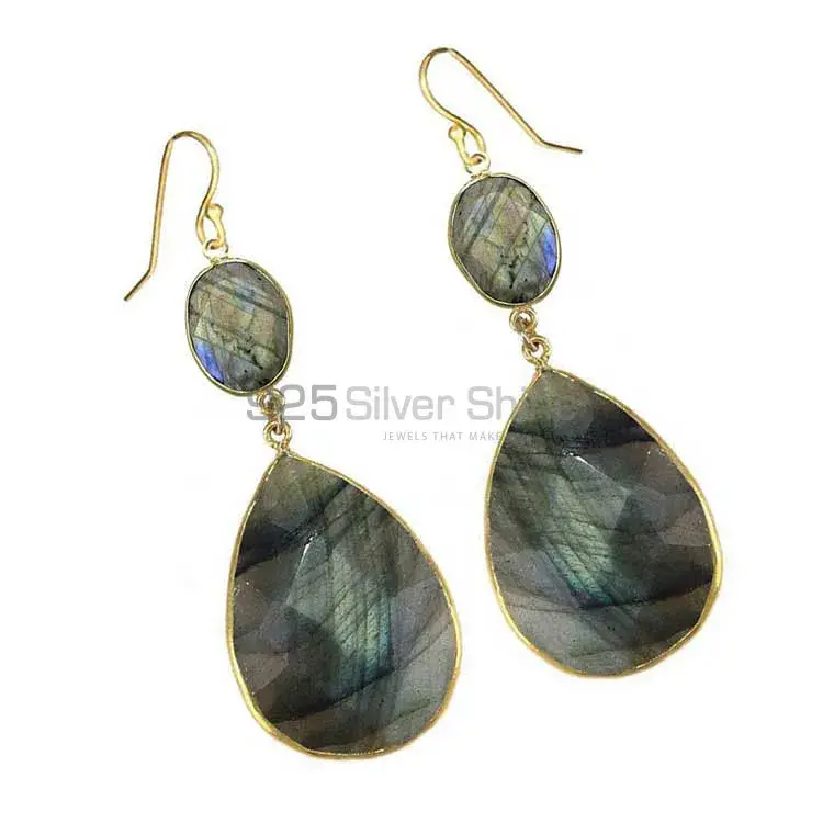 925 Sterling Silver Handmade Earrings In Labradorite Gemstone Jewelry 925SE1883_1