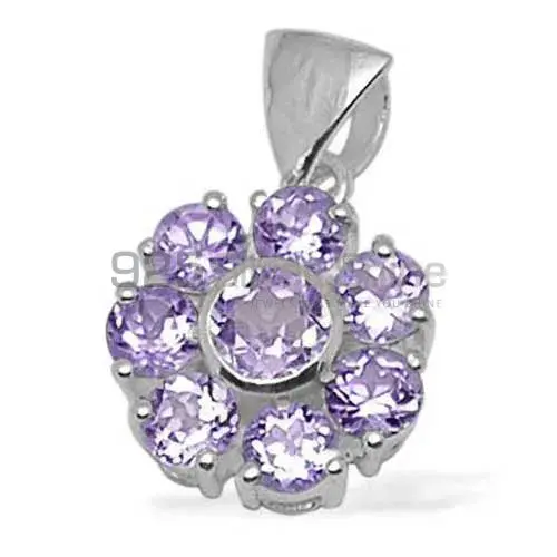 925 Sterling Silver Handmade Pendants In Amethyst Gemstone Jewelry 925SP1431