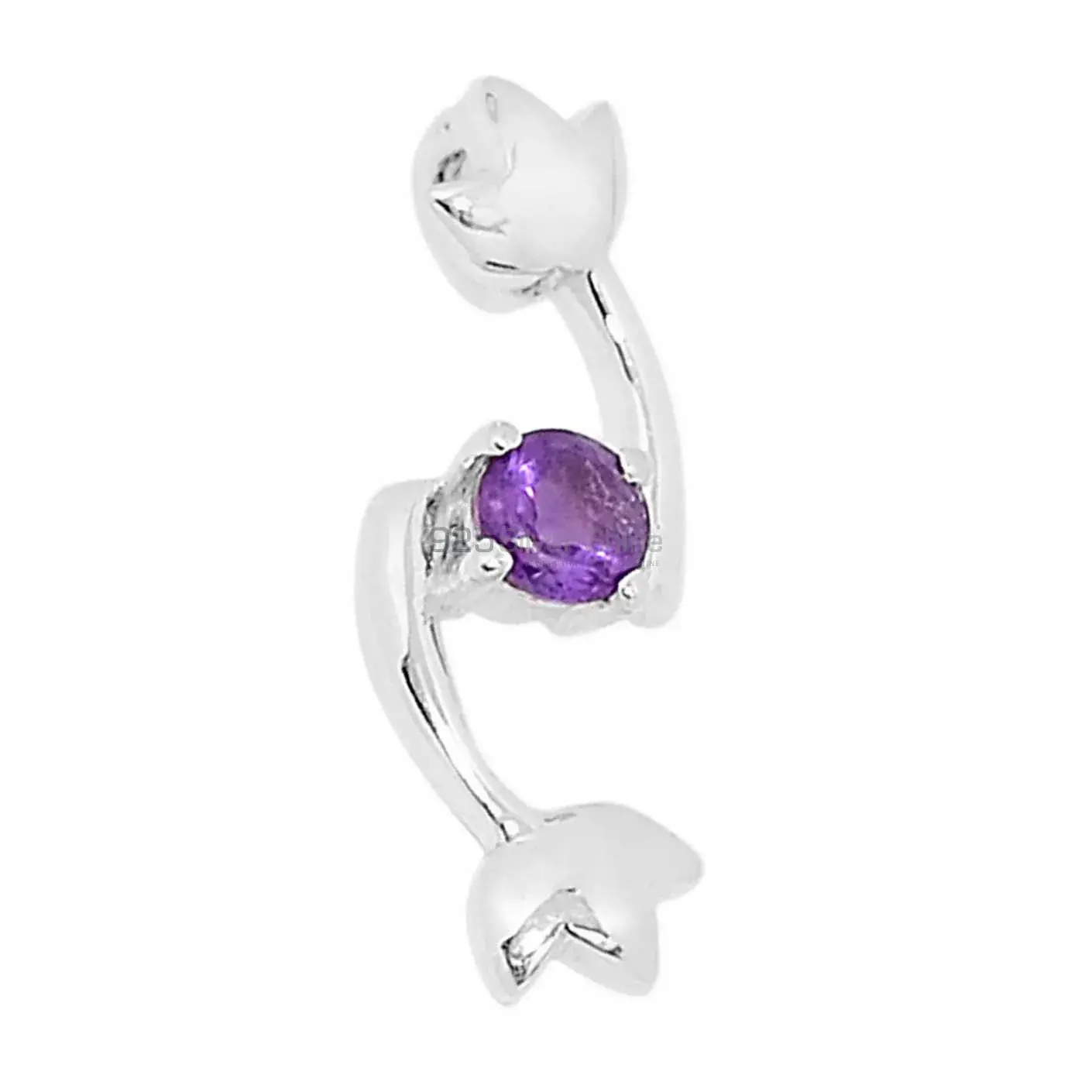 925 Sterling Silver Handmade Pendants In Amethyst Gemstone Jewelry 925SSP326-1_0