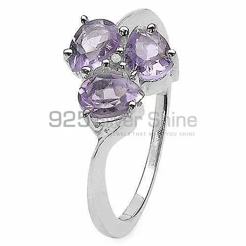 925 Sterling Silver Handmade Rings In Amethyst Gemstone Jewelry 925SR3144_0