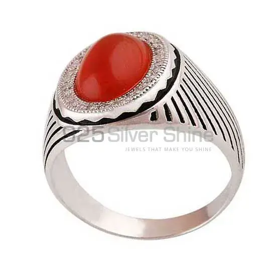925 Sterling Silver Handmade Rings In Carnelian Gemstone Jewelry 925SR3984_1