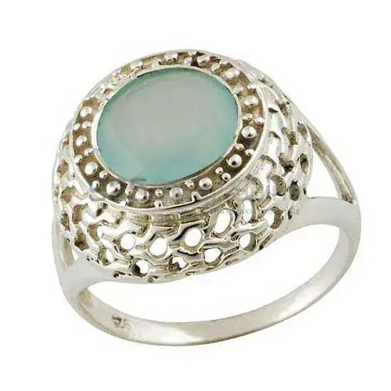 925 Sterling Silver Handmade Rings In Chalcedony Gemstone Jewelry 925SR3554_1