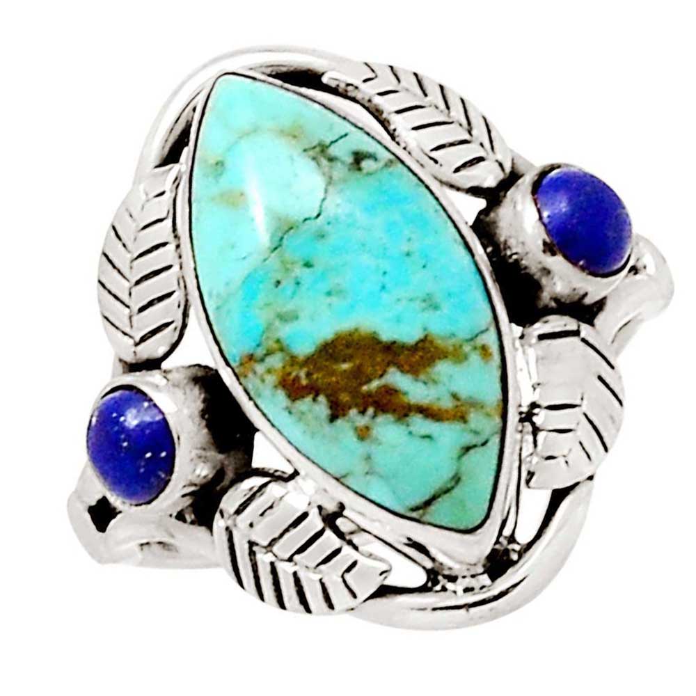 925 Sterling Silver Handmade Rings In Multi Gemstone Jewelry 925SR1042_1