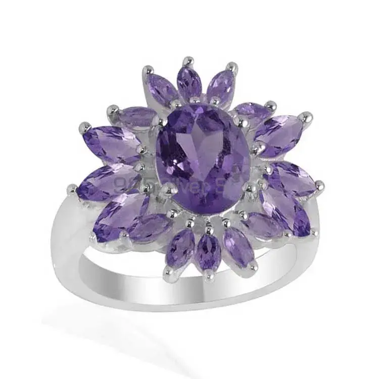 925 Sterling Silver Rings In Amethyst Gemstone Jewelry 925SR2105_1