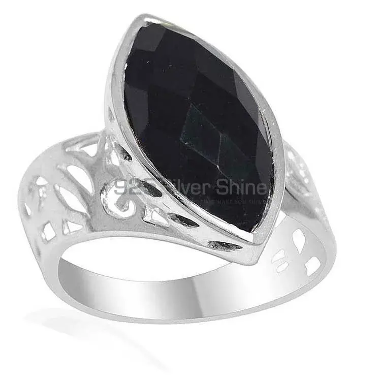 925 Sterling Silver Rings In Black Onyx Gemstone Jewelry 925SR2184_0