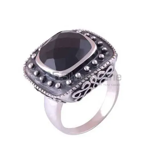 925 Sterling Silver Rings In Black Onyx Gemstone Jewelry 925SR3472_0