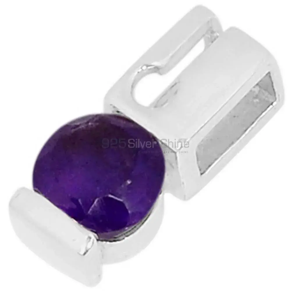 Amethyst Gemstone Handmade Pendants In Solid Sterling Silver Jewelry 925SSP338-1_0
