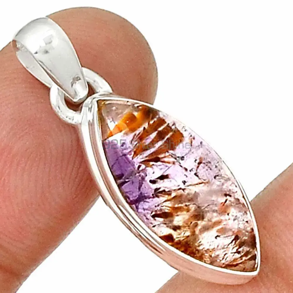Cacoxenite Gemstone Pendants In 925 Fine Silver Jewelry 925SP180_2