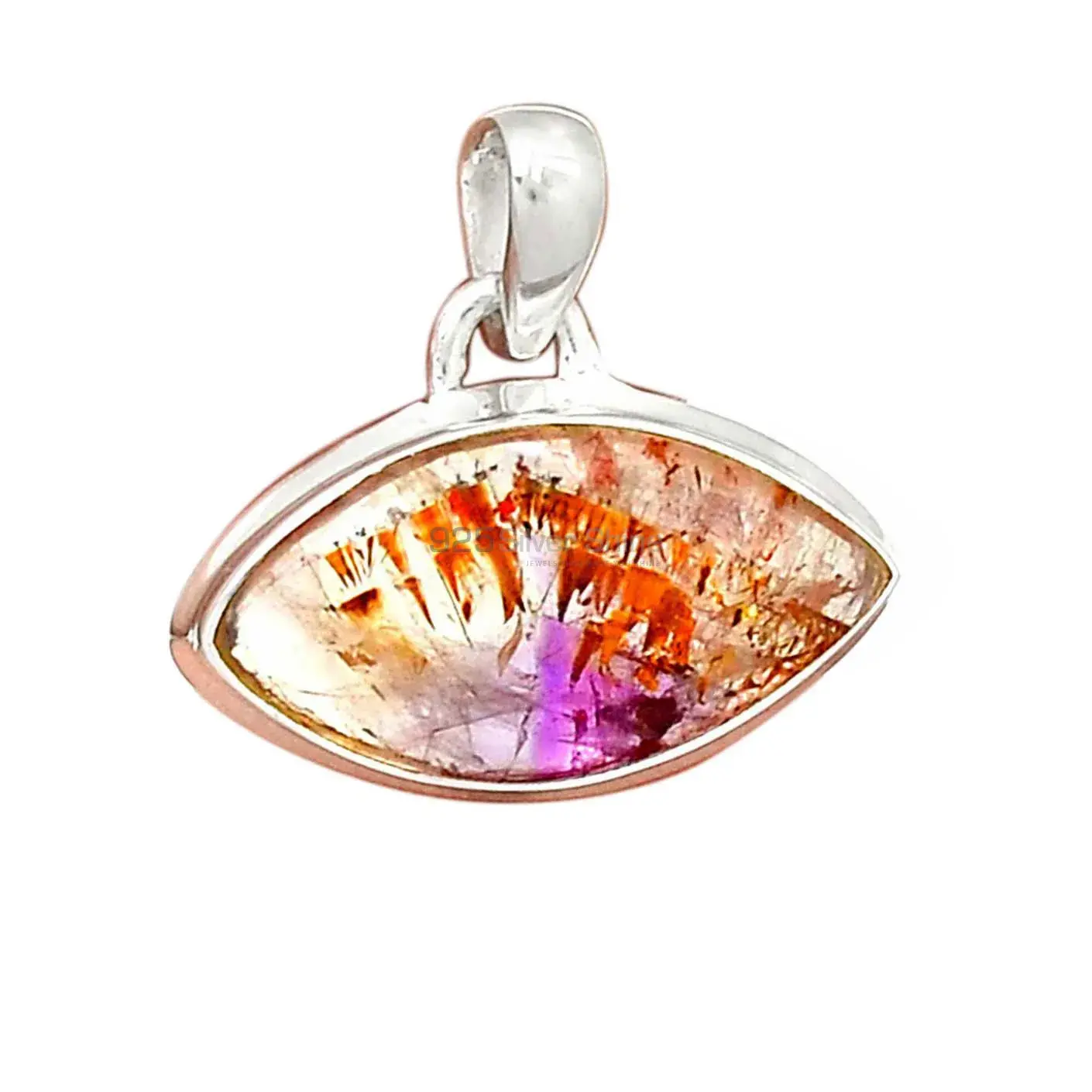 Cacoxenite Gemstone Pendants In 925 Fine Silver Jewelry 925SP180_8