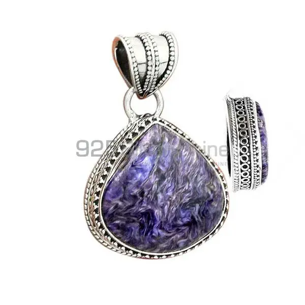 Charoite Gemstone Handmade Pendants In 925 Sterling Silver Jewelry 925SP181_13