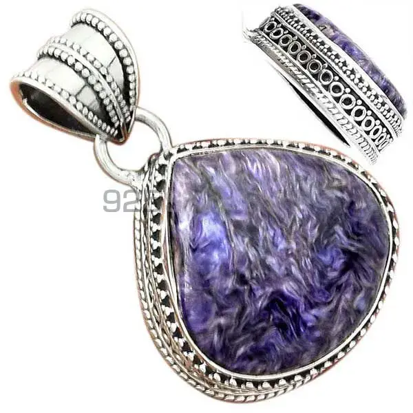 Charoite Gemstone Handmade Pendants In 925 Sterling Silver Jewelry 925SP181_15