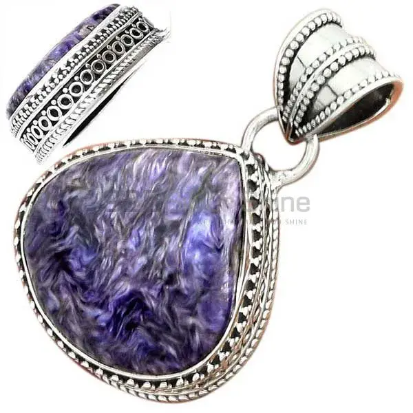 Charoite Gemstone Handmade Pendants In 925 Sterling Silver Jewelry 925SP181_16