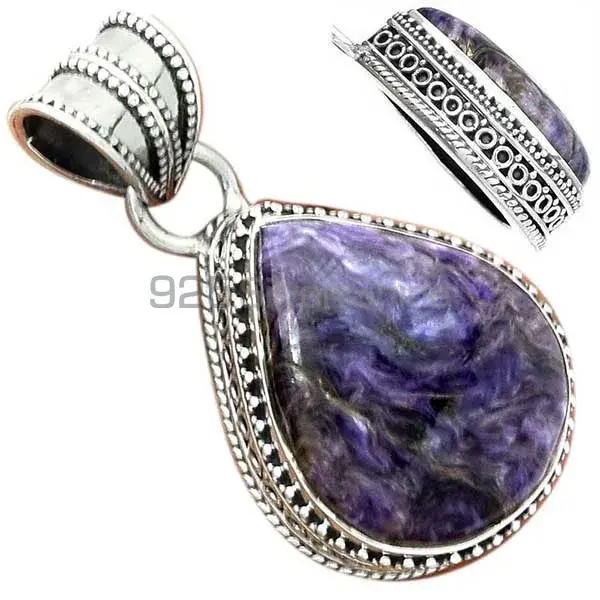 Charoite Gemstone Handmade Pendants In 925 Sterling Silver Jewelry 925SP181_19