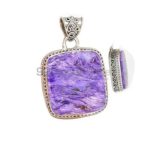 Charoite Gemstone Handmade Pendants In 925 Sterling Silver Jewelry 925SP181_2