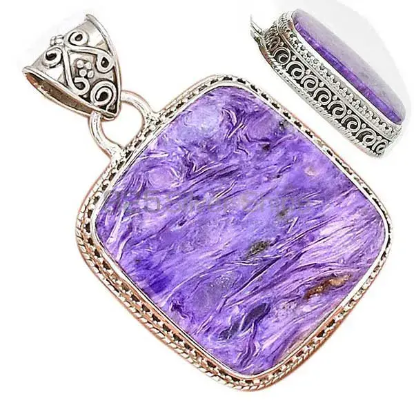 Charoite Gemstone Handmade Pendants In 925 Sterling Silver Jewelry 925SP181_3