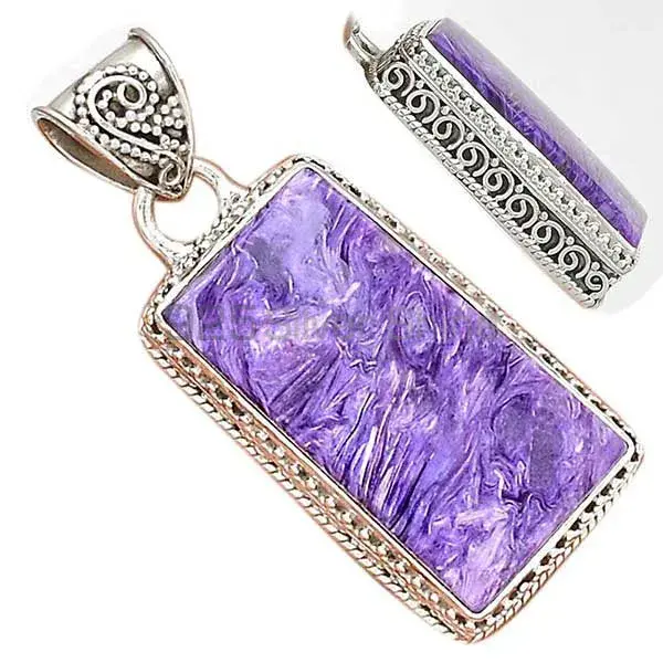 Charoite Gemstone Handmade Pendants In 925 Sterling Silver Jewelry 925SP181_7