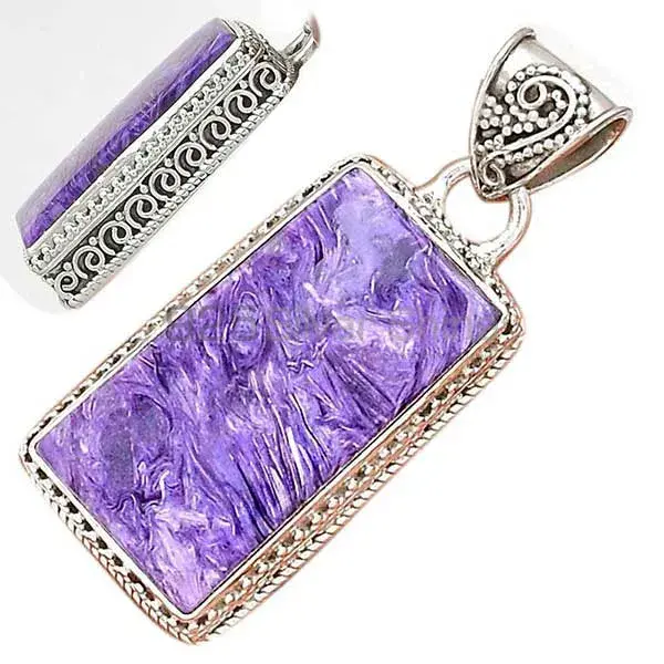 Charoite Gemstone Handmade Pendants In 925 Sterling Silver Jewelry 925SP181_8