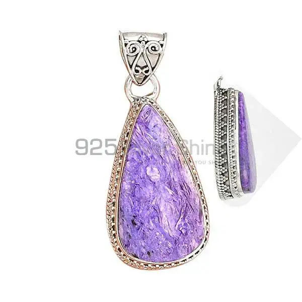 Charoite Gemstone Handmade Pendants In 925 Sterling Silver Jewelry 925SP181_9