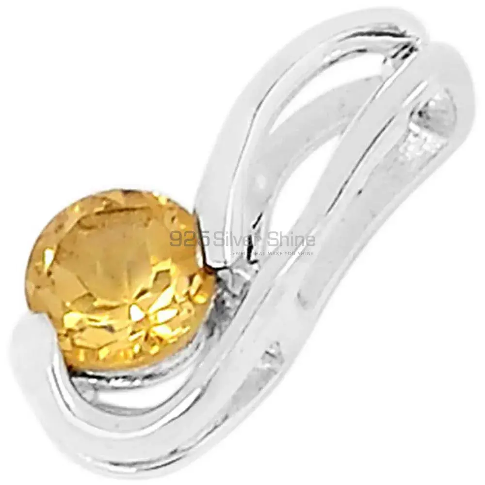 Citrine Gemstone Pendants In 925 Solid Silver Jewelry 925SSP332-3_0
