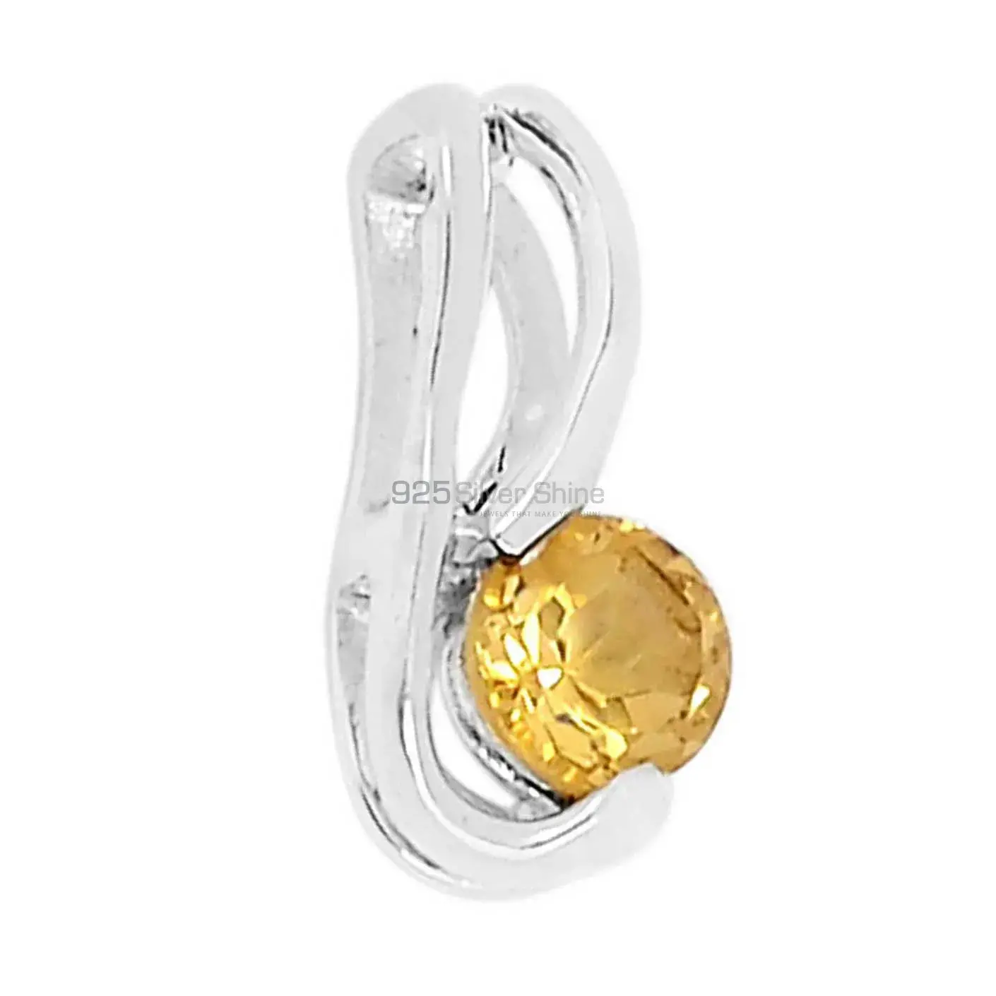 Citrine Gemstone Pendants In 925 Solid Silver Jewelry 925SSP332-3_1