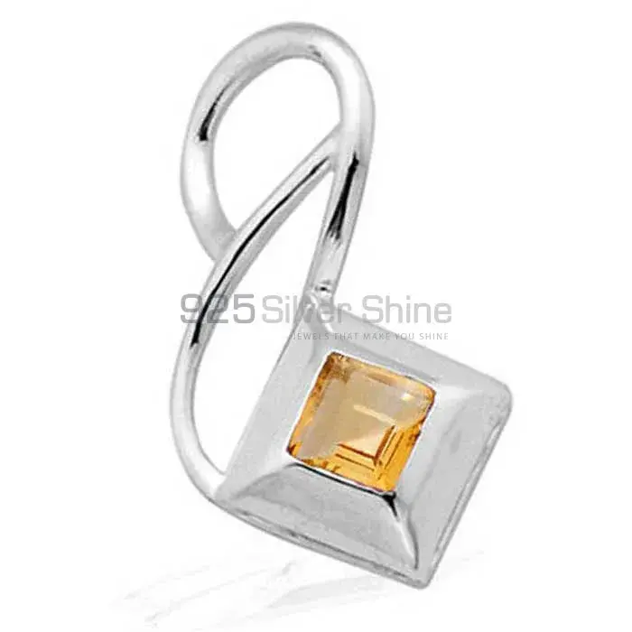 Citrine Gemstone Pendants In 925 Fine Silver Jewelry 925SP1555_1