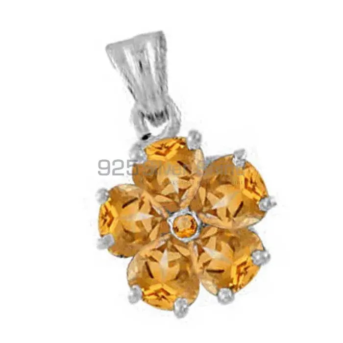 Citrine Gemstone Pendants In 925 Fine Silver Jewelry 925SP1655_0