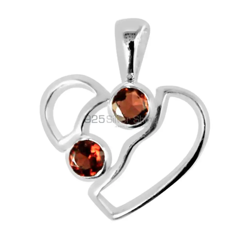 Garnet Gemstone Handmade Pendants In 925 Sterling Silver Jewelry 925SP266-6_1