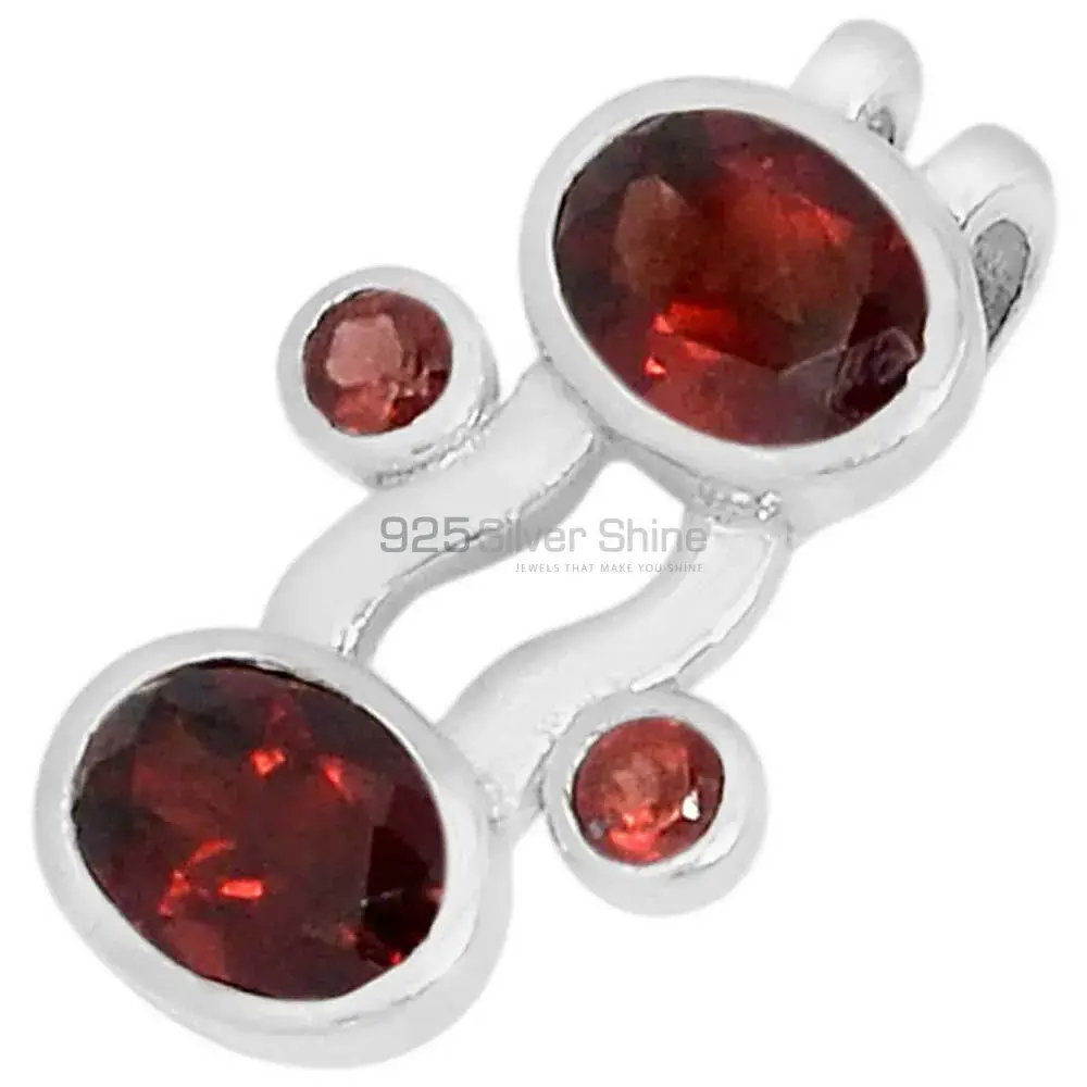 Garnet Gemstone Handmade Pendants In Solid Sterling Silver Jewelry 925SSP321-4_1