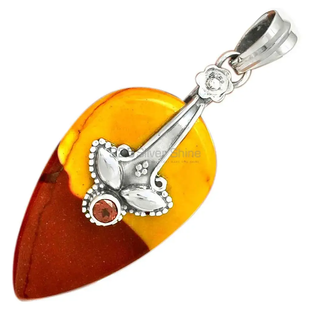 Multi Gemstone Handmade Pendants In Solid Sterling Silver Jewelry 925SP18-3_7