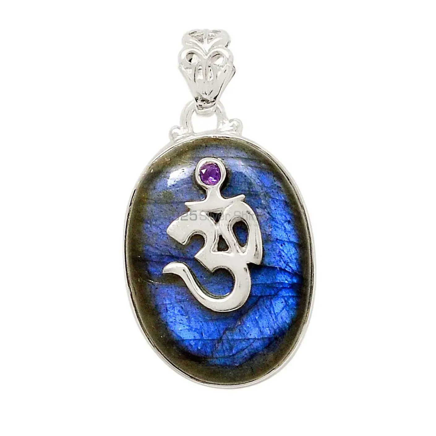 Labradorite Gemstone Pendants In 925 Solid Silver Jewelry 925SP127_2