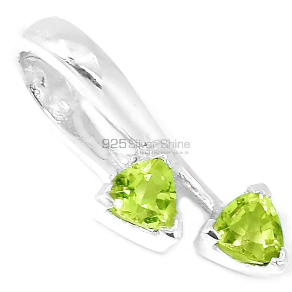 Peridot Gemstone Pendants In 925 Solid Silver Jewelry 925SP210-2_1